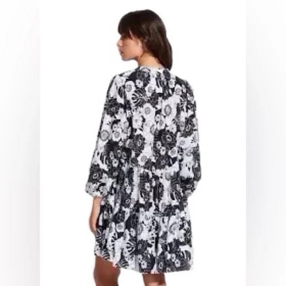 Seafolly Australia Summer Of Love Long Sleeve Cover-Up Dress Size S/M - Picture 5 of 13